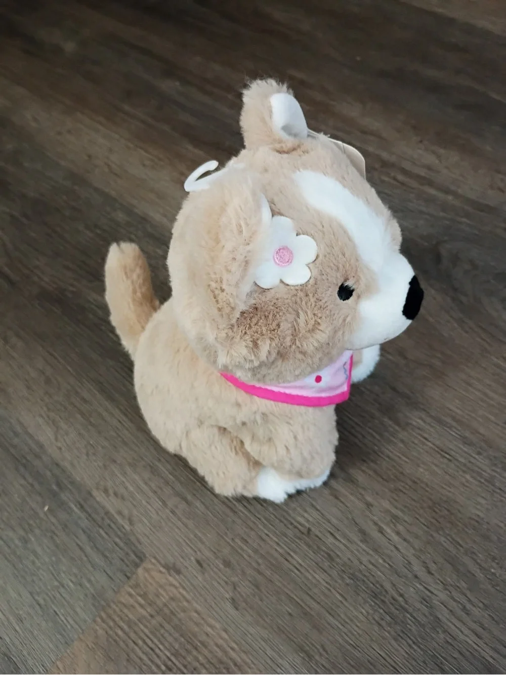 Target Plush Puppy with Pink Bandana